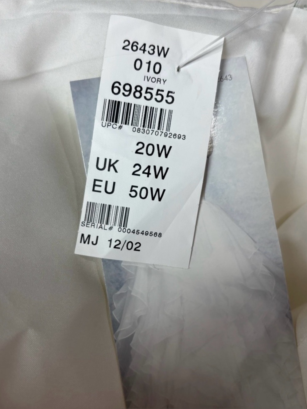 Alfred Angelo White Layered Organza Ruffle Ball Skirt - Picture 7 of 8